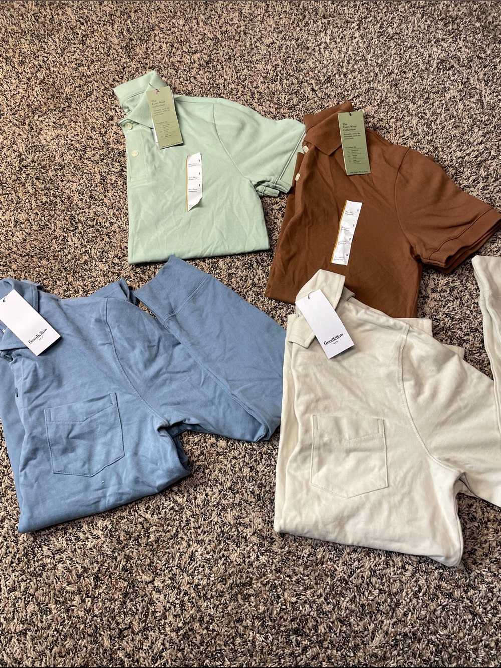 Goodfellow & Co Golf Polo Bundle Long and Short Sleeve Mens Sz Small | NWT